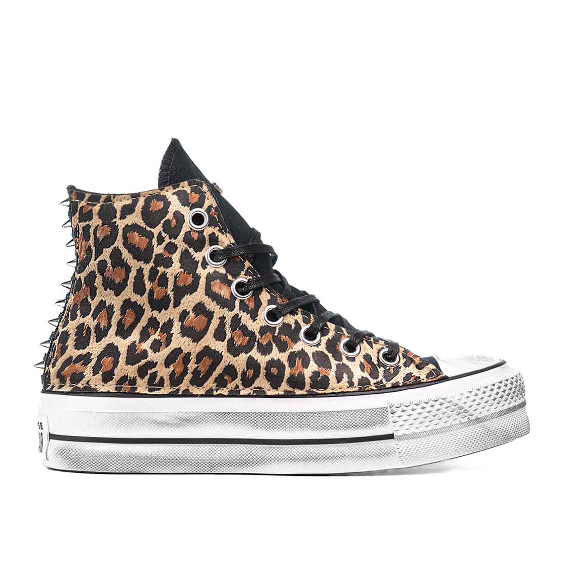 Converse All Star Platform Leopardate - Borchiate - Outlet - immagine 2