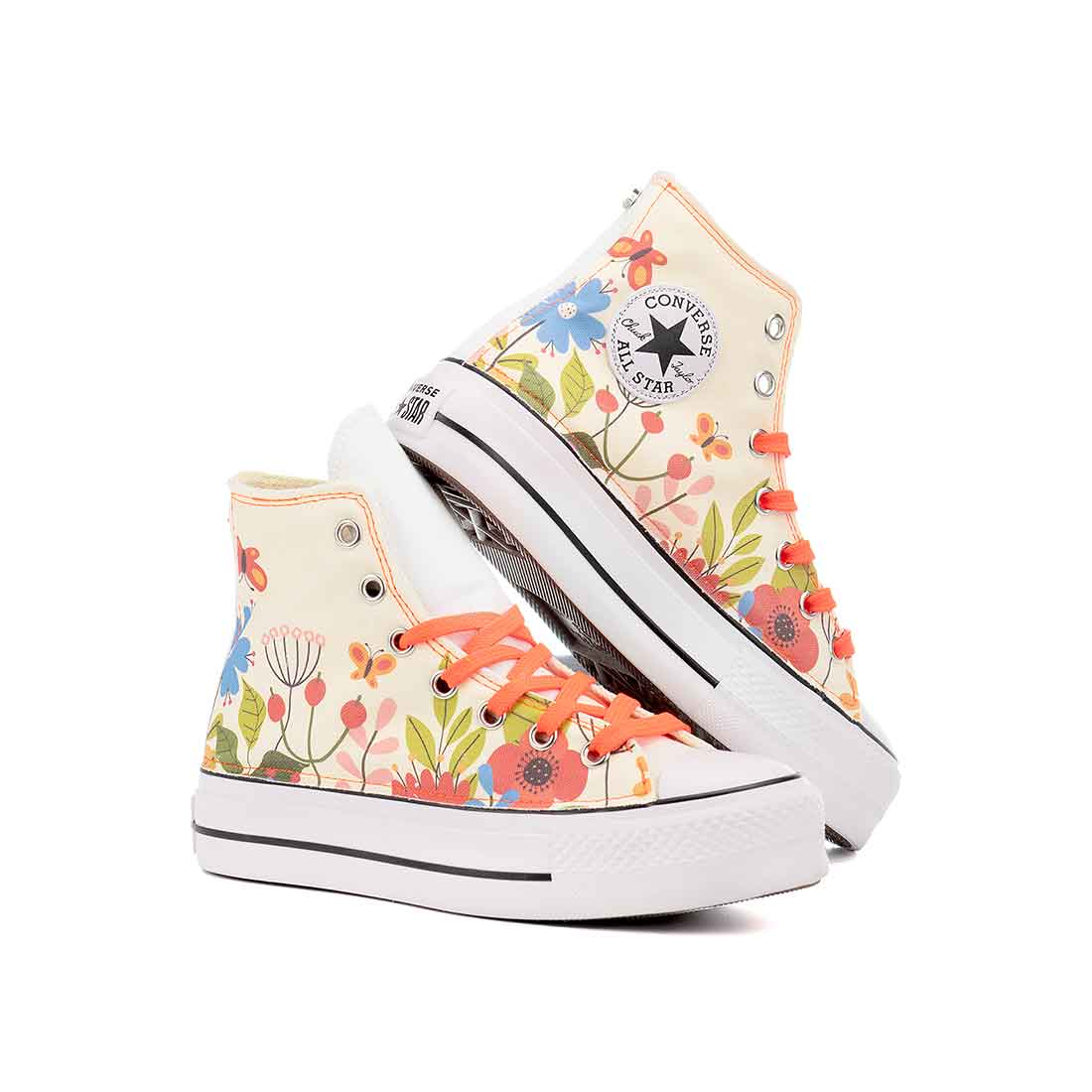 Converse All Star Alte Platform Fiori Multicolor - immagine 4
