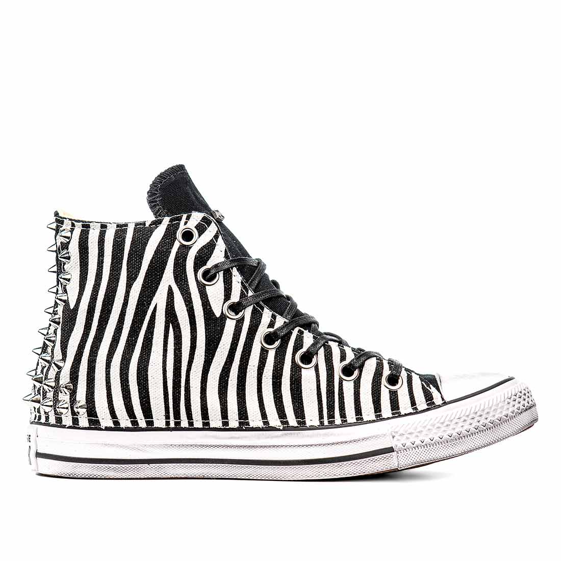 Converse All Star Alte Zebrate e Borchiate - immagine 2