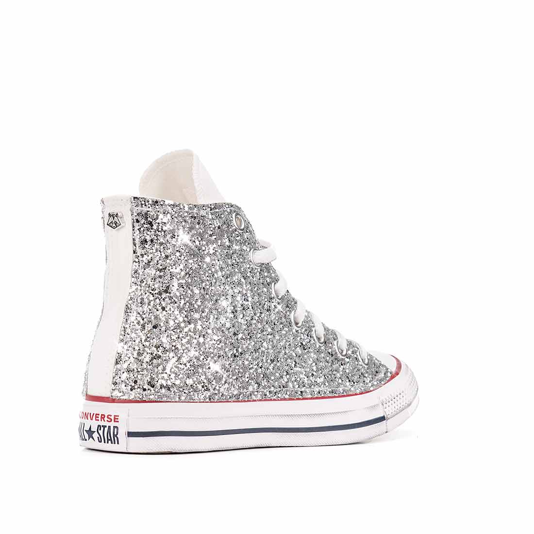 Converse All Star Alte Glitterate Argento - immagine 4