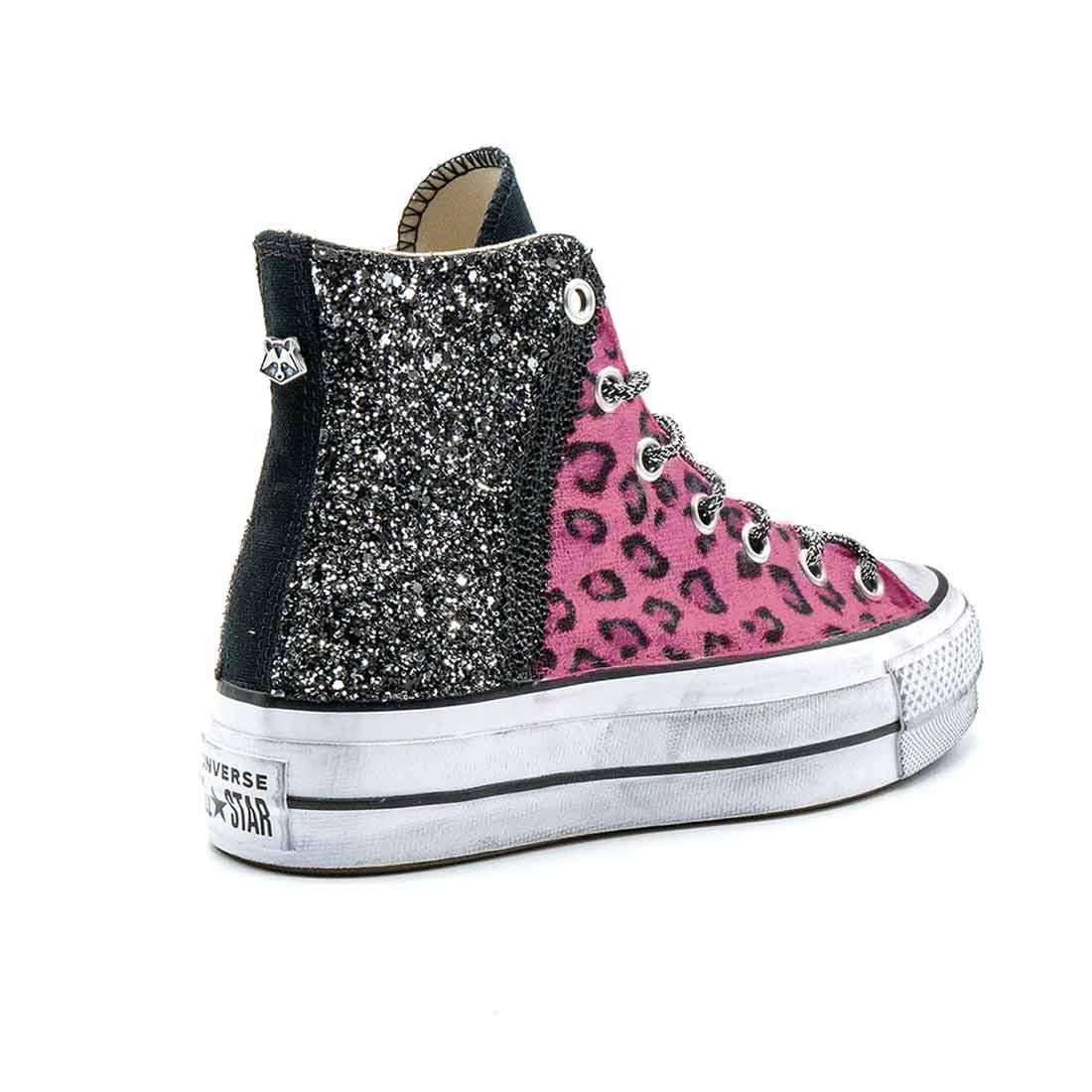 Converse All Star Platform Leopardate Rosa - Outlet - immagine 5