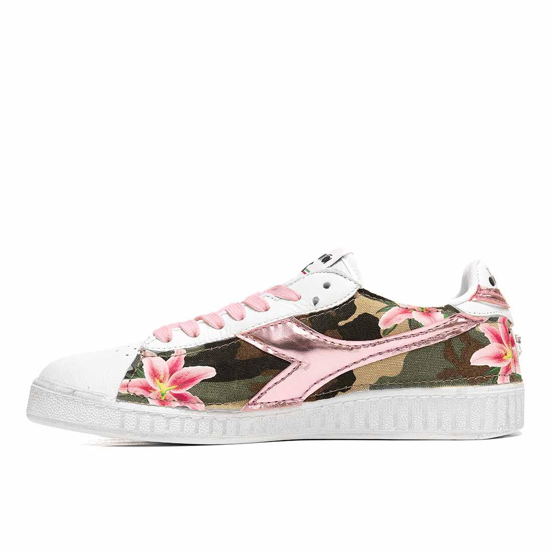 Diadora Game Low Camo e Fiori Rosa - immagine 4