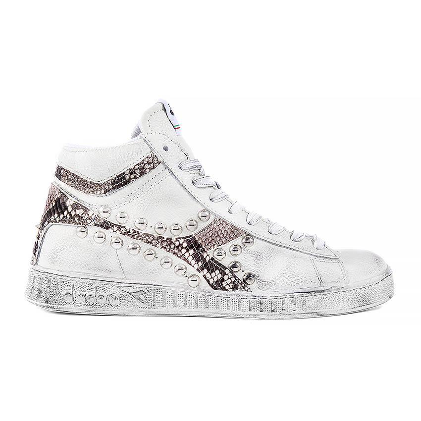 Diadora Game L High Pitonate con Borchie (Animalier Pitone Borchiate) - immagine 2