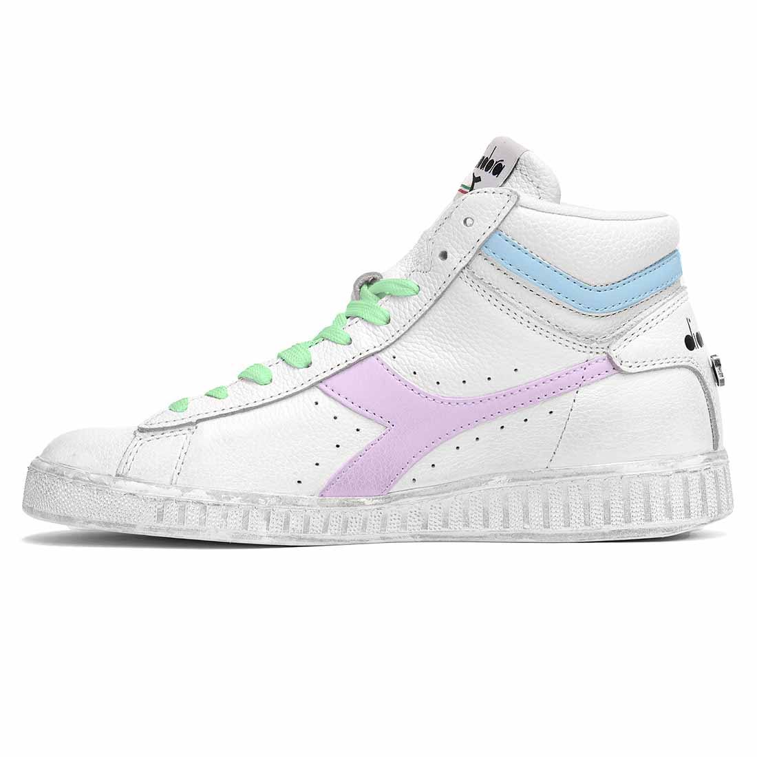 Diadora Game High Viola Pastello e Azzurro Pastello - immagine 4