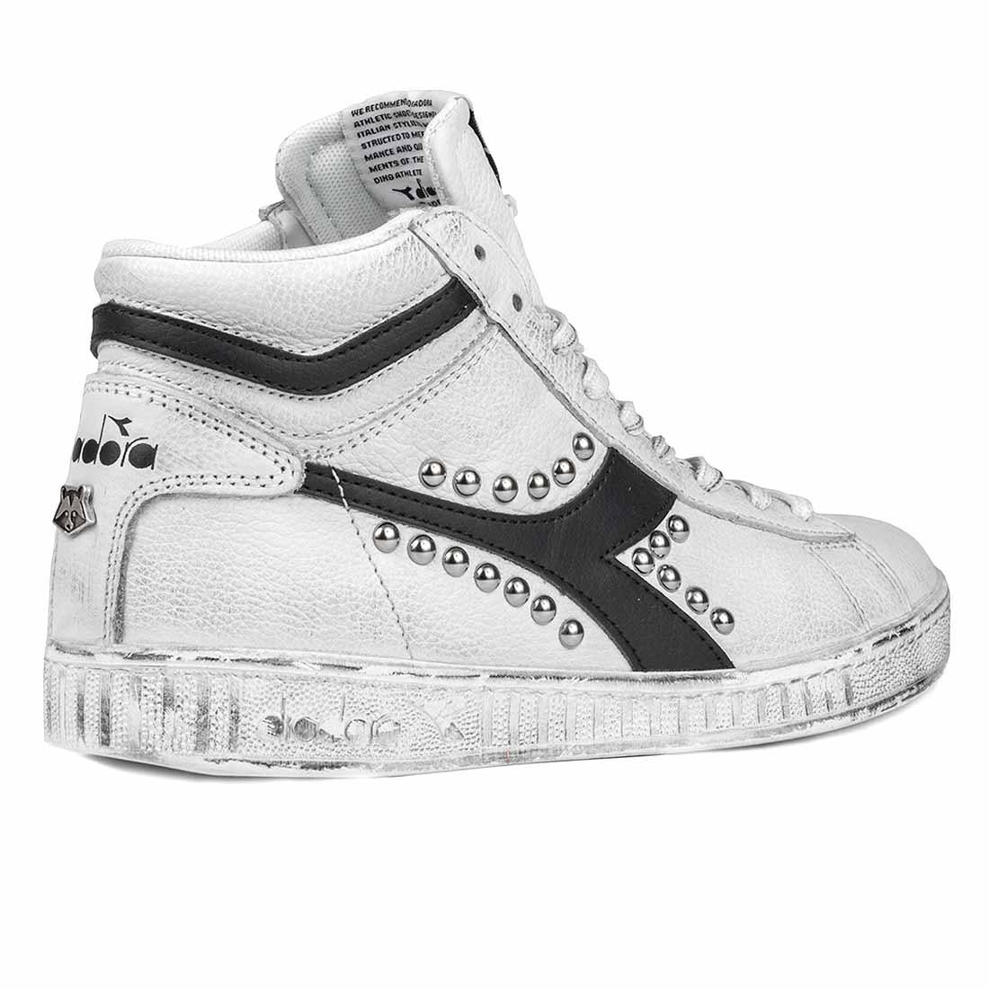 Diadora Game High con Borchie - Nere - Outlet - immagine 5