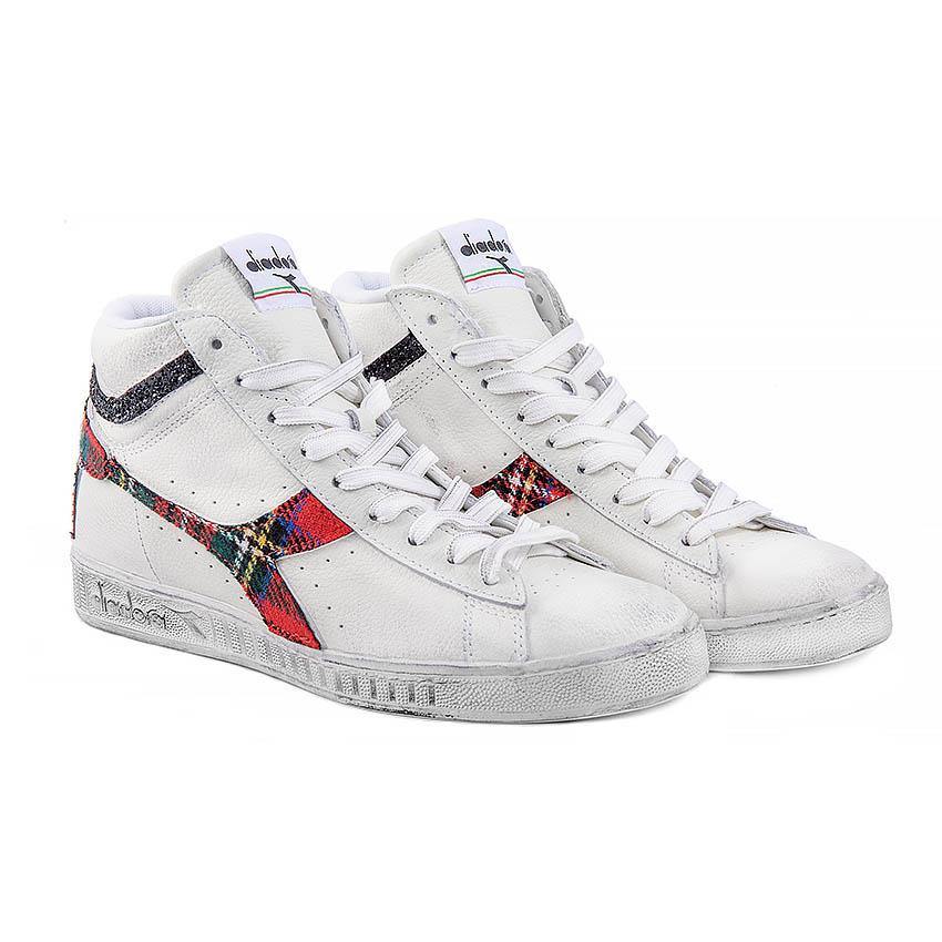 Diadora Game L High Scozzesi - Tartan Scozzese e Glitter Nero - immagine 5