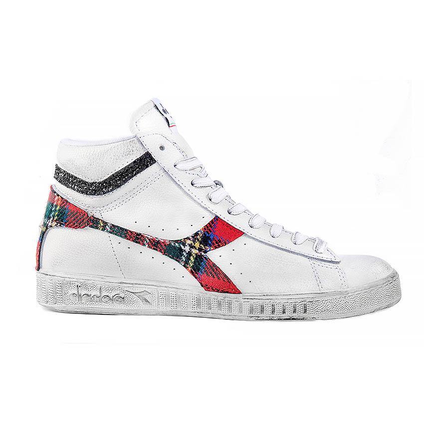 Diadora Game L High Scozzesi - Tartan Scozzese e Glitter Nero - immagine 2