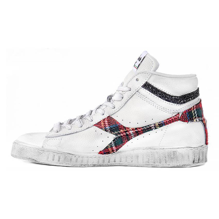 Diadora Game L High Scozzesi - Tartan Scozzese e Glitter Nero - immagine 3