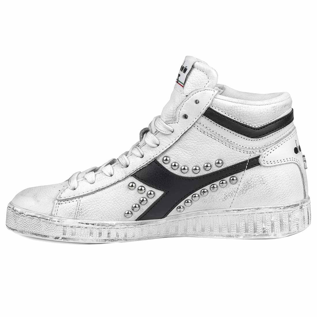 Diadora Game High con Borchie - Nere - Outlet - immagine 4
