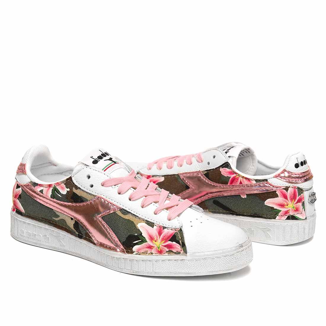 Diadora Game Low Camo e Fiori Rosa - immagine 6