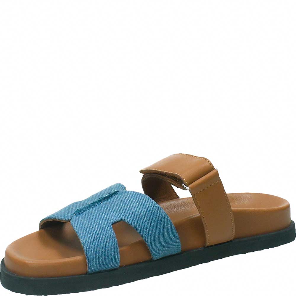 Sandalo basso Archie denim/cuoio - immagine 5