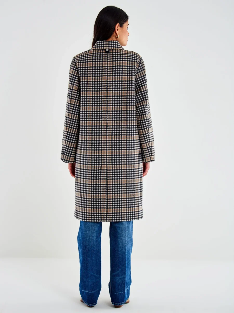 Cappotto a quadri con impermeabile - immagine 6