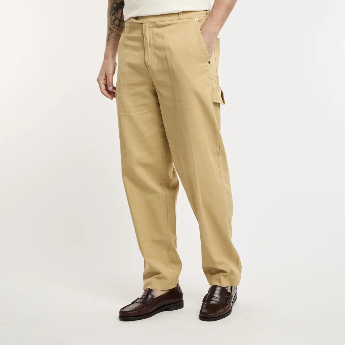 Pantalone worker in cotone - immagine 8