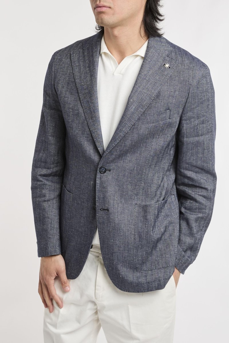 Giacca nuvola chevron lino e cotone - immagine 2