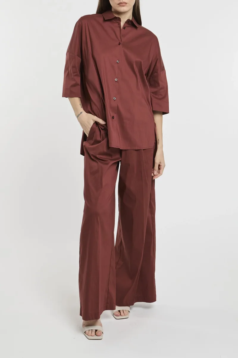 Camicia a manica corta in popeline - immagine 7
