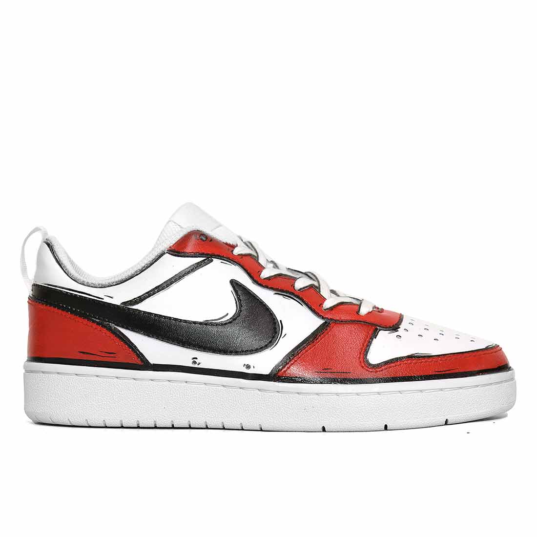 Nike Court Cartoon - Disegnate 2D - Rosse e Nere - immagine 2