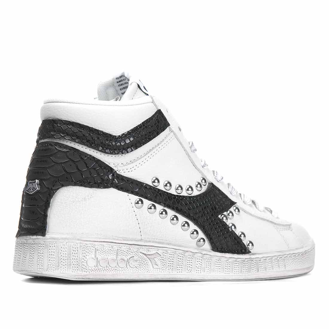 Diadora Game High Borchiate Pitone Nero - immagine 4