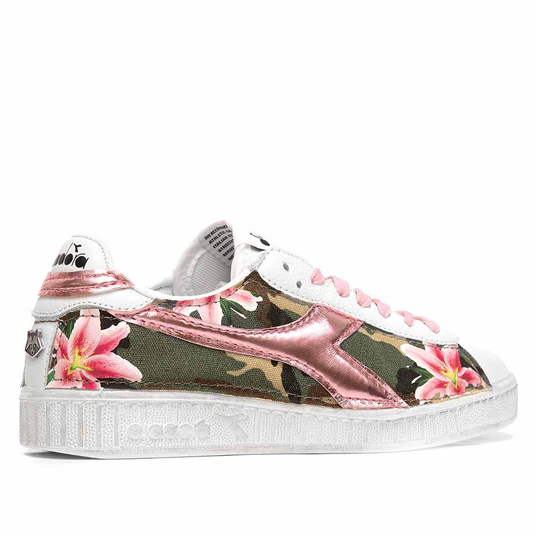 Diadora Game Low Camo e Fiori Rosa - immagine 5