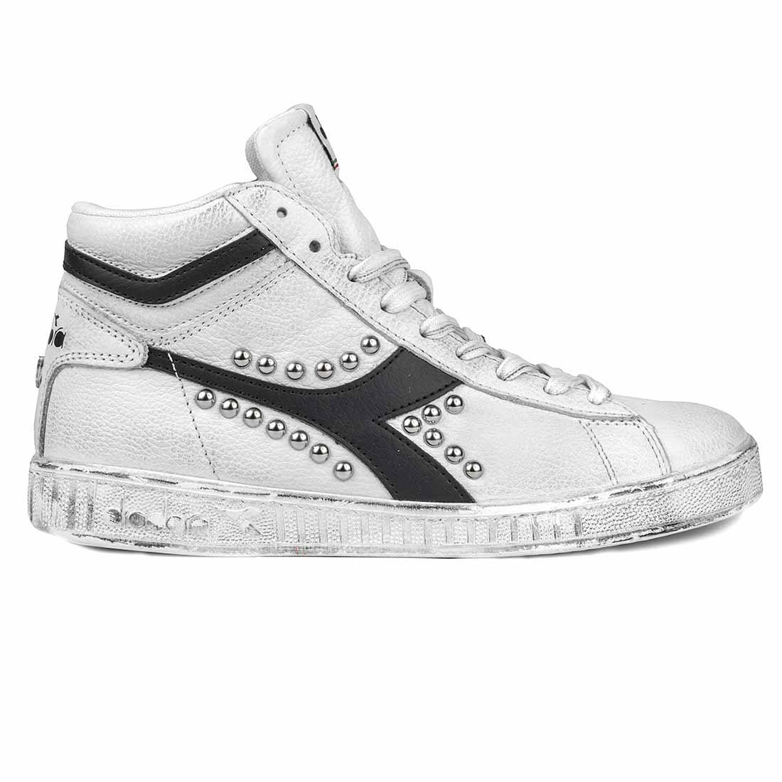Diadora Game High con Borchie - Nere - Outlet - immagine 2