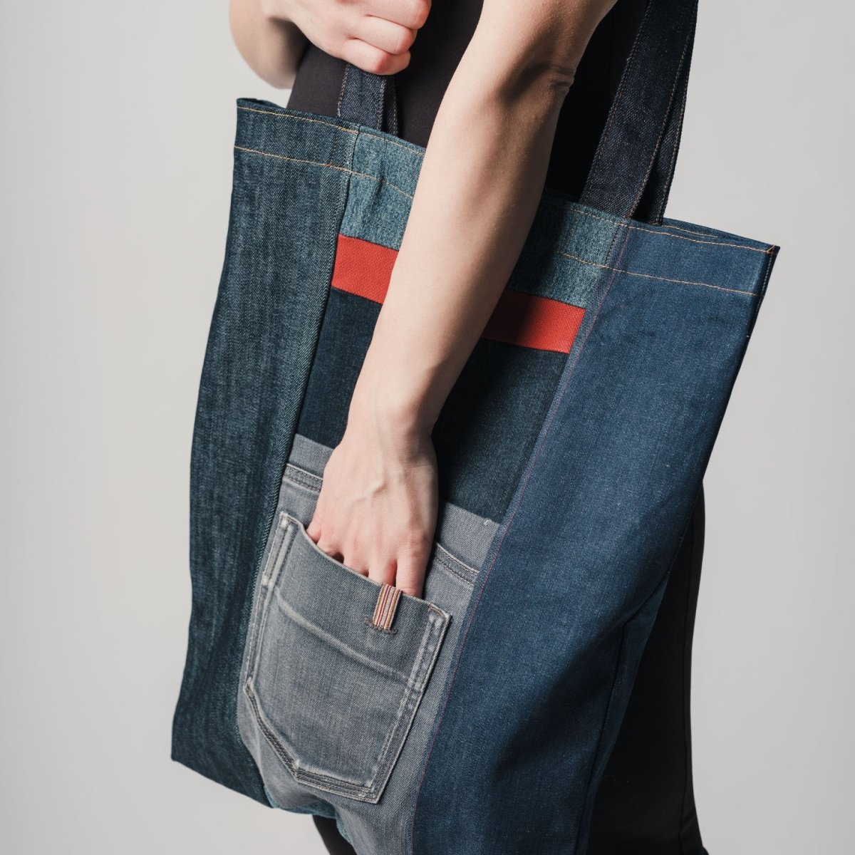 Shopper in denim - immagine 2