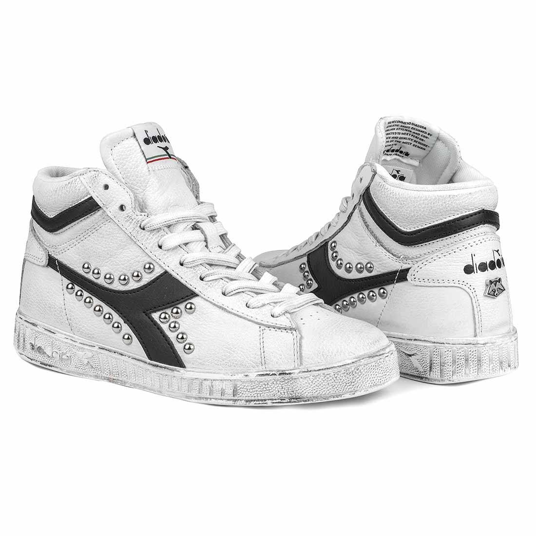Diadora Game High con Borchie - Nere - Outlet - immagine 6