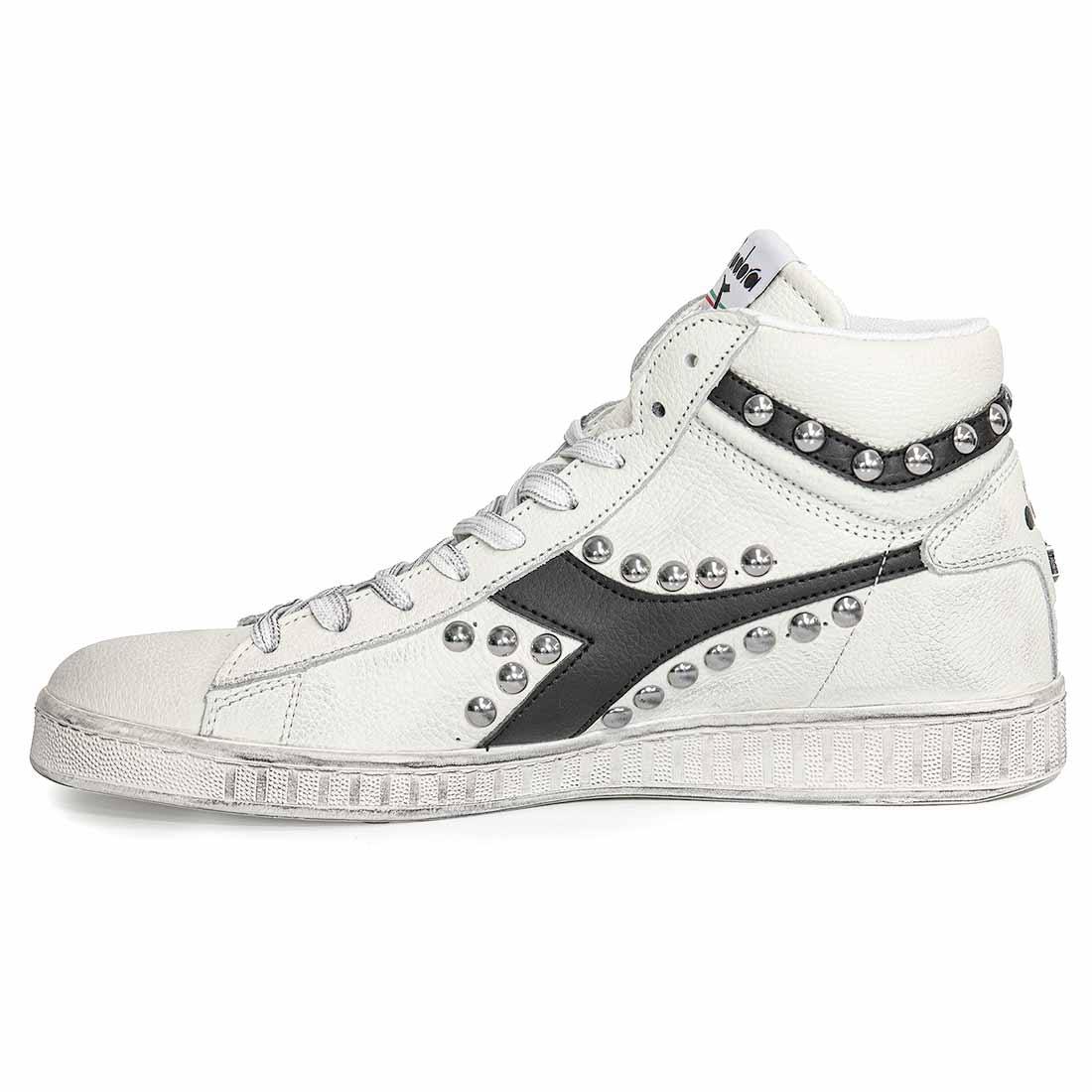 Diadora Game L High con Borchie (Borchiate) - Nere - immagine 3