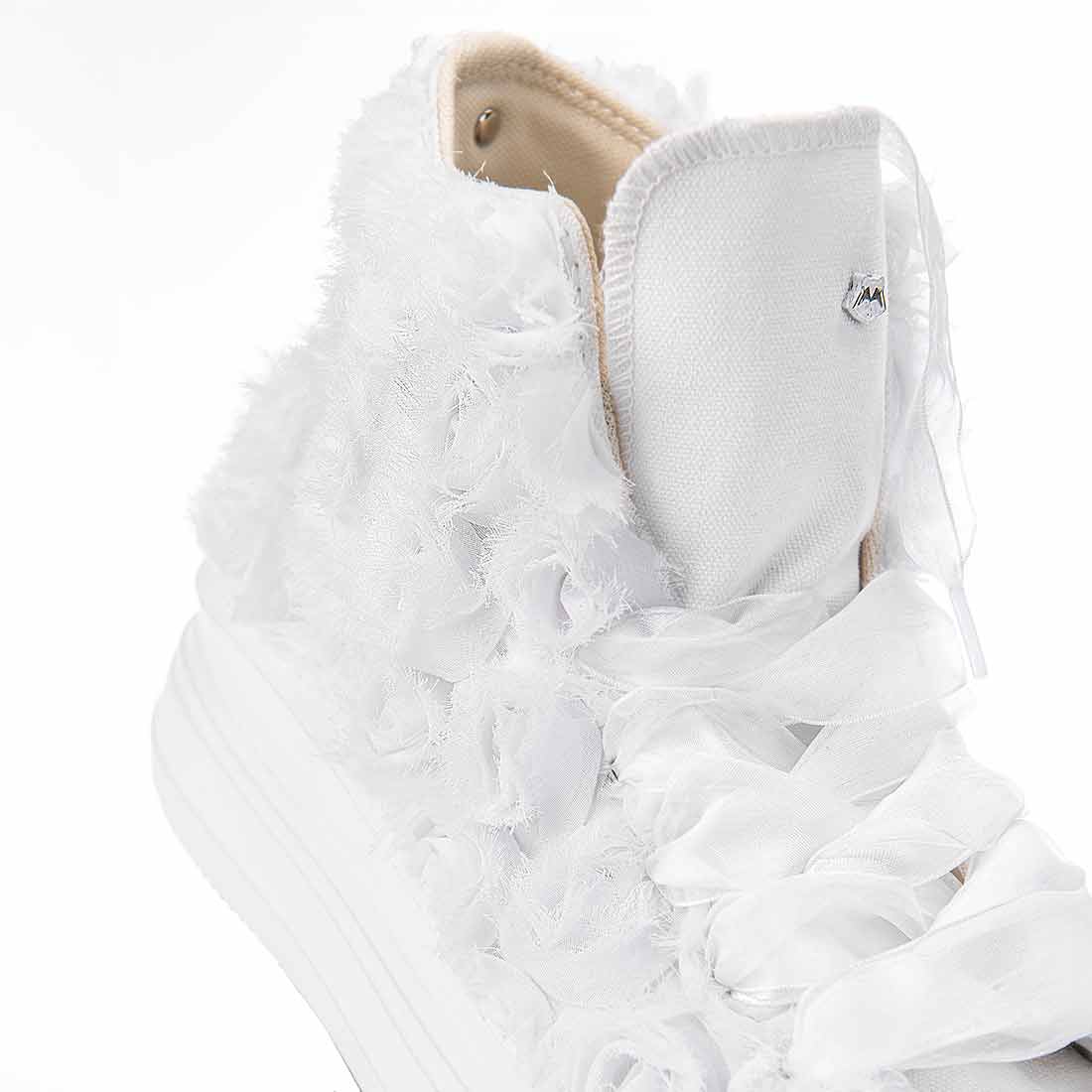 Converse All Star Alte Move Rose Bianche - Sposa - immagine 6