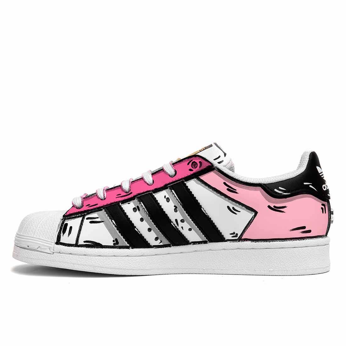 Adidas Superstar Cartoon - Disegnate 2D Rosa Pastello - immagine 6