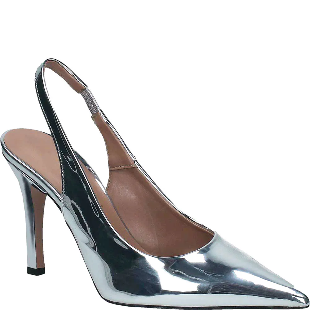 Tacco Claire specchiato argento - immagine 4